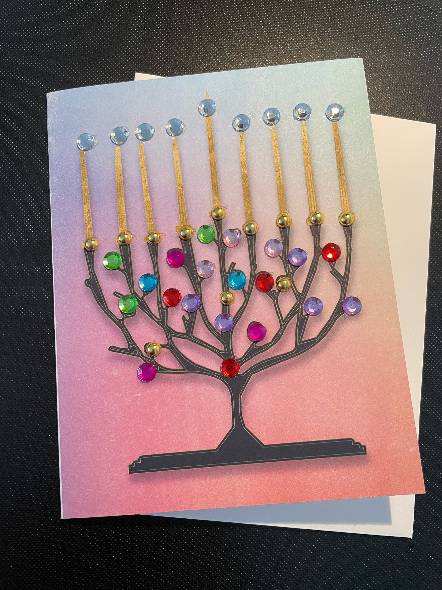 Chanukah Menorah Watercolour
