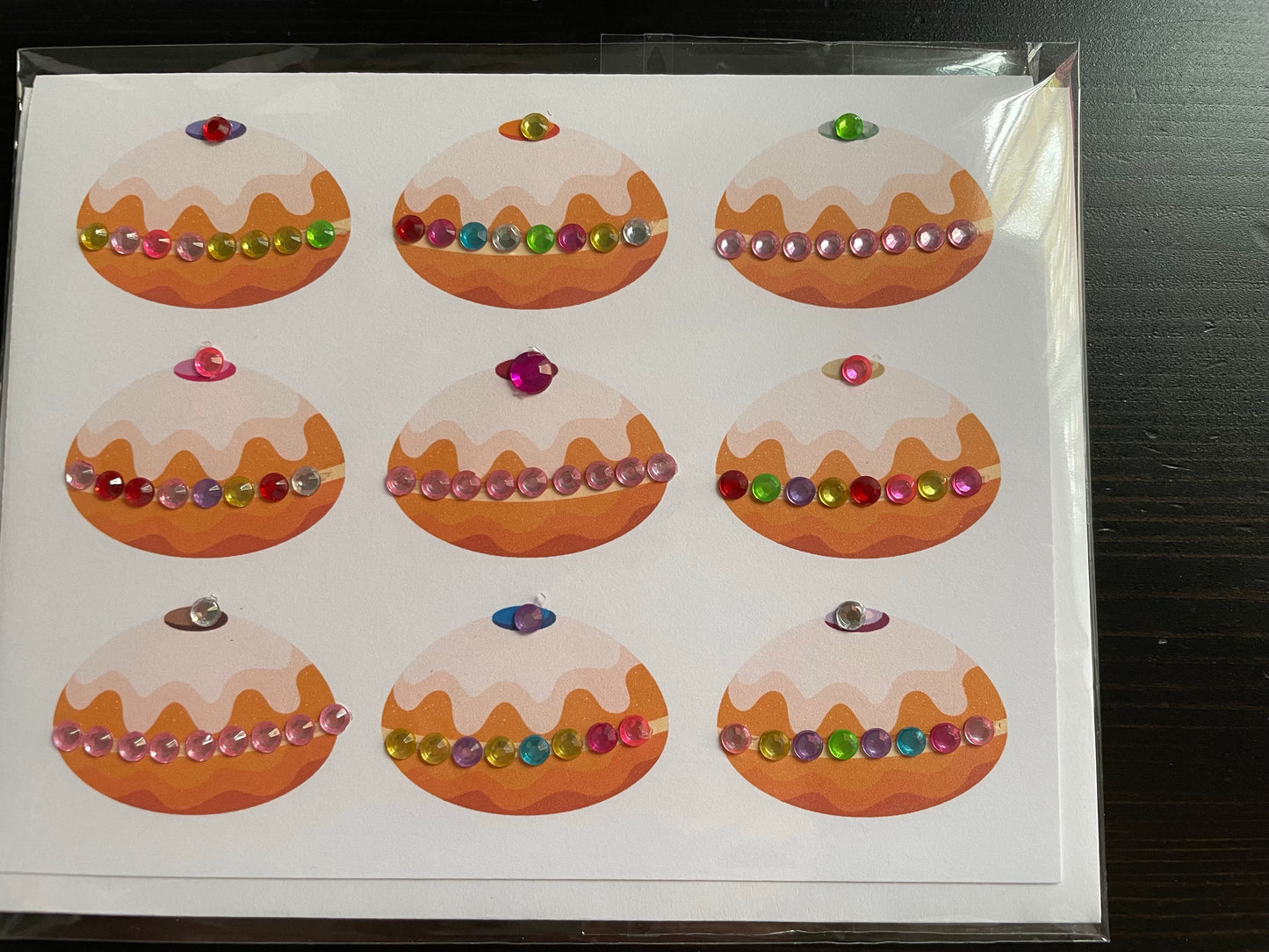 Donut Greeting Card | Sufganyot | Hanukkah Greeting Card