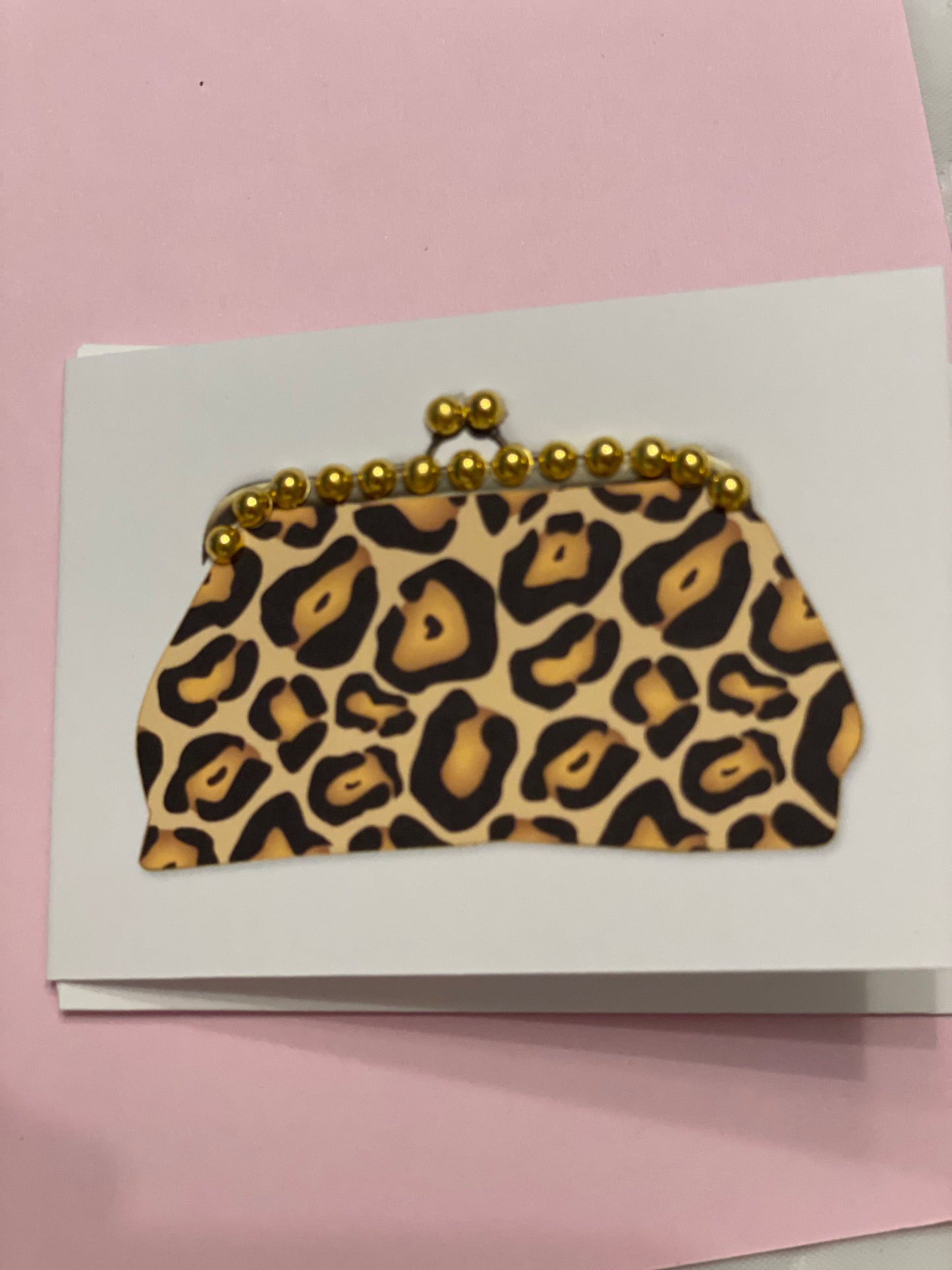 Purse leopard mini