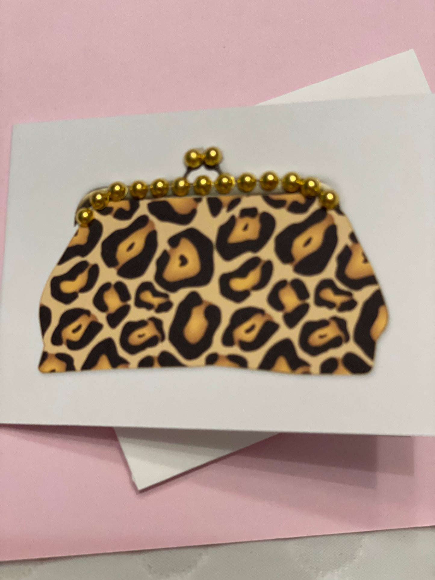 Purse leopard mini