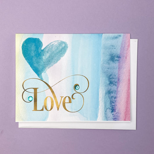 Watercolour Heart + Love