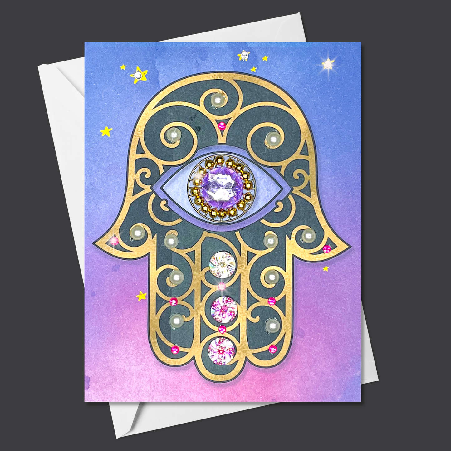 Black + Gold Hamsa