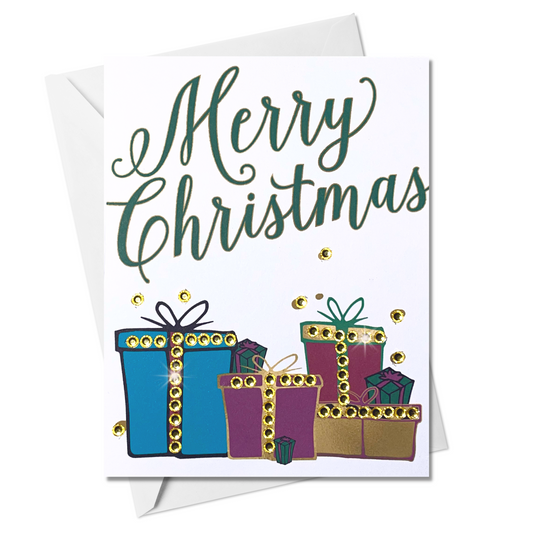 Merry Christmas! Holiday Greeting Card with presents