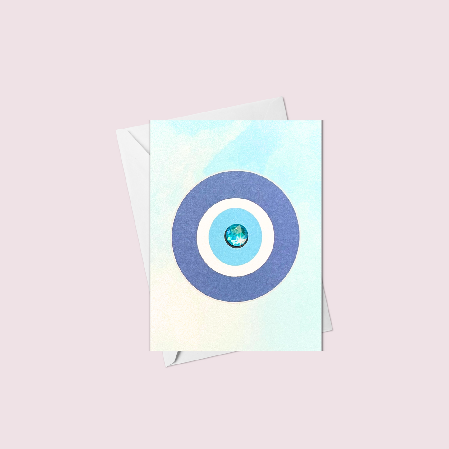 Mini Evil Eye Protection Minimalist Greeting Card