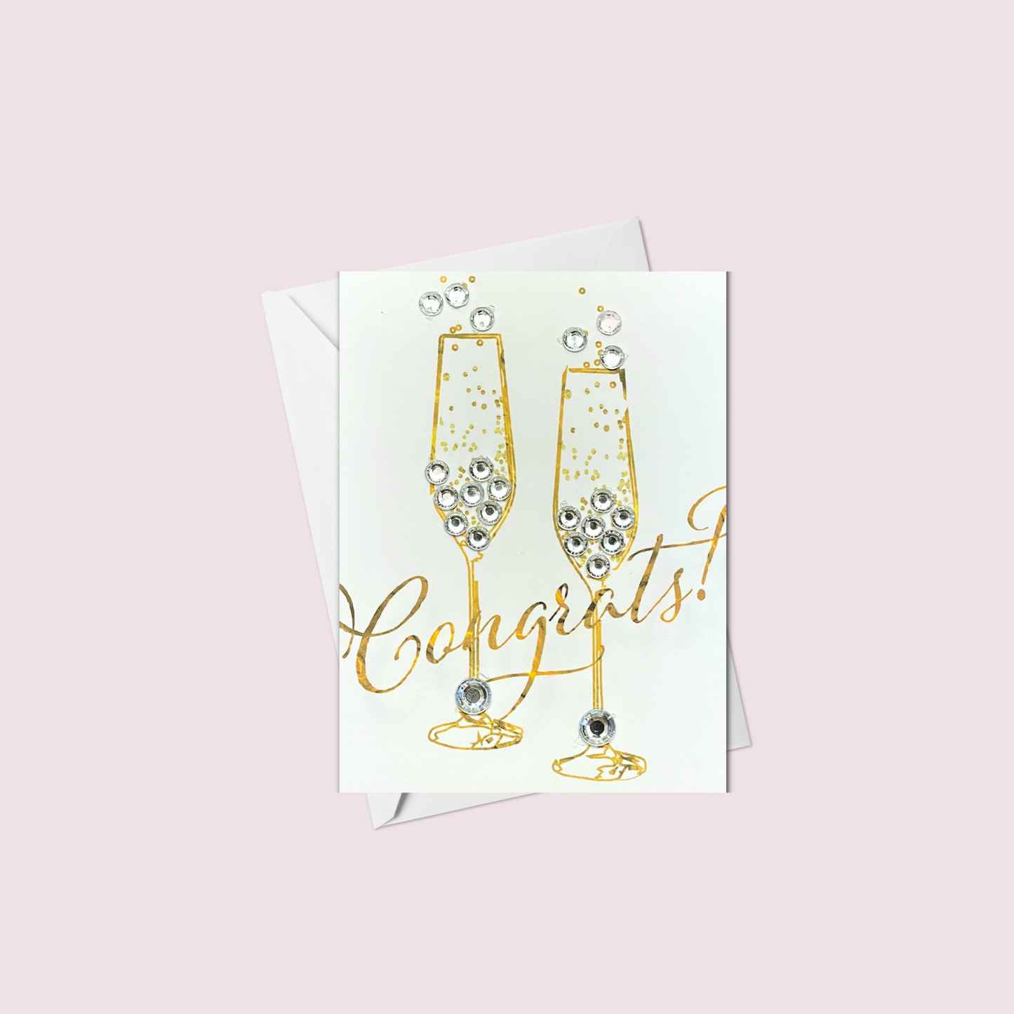 Mini Congrats! Champagne Flutes