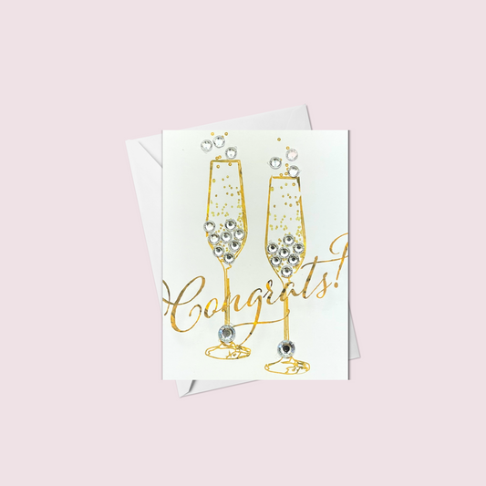 Mini Congrats! Champagne Flutes