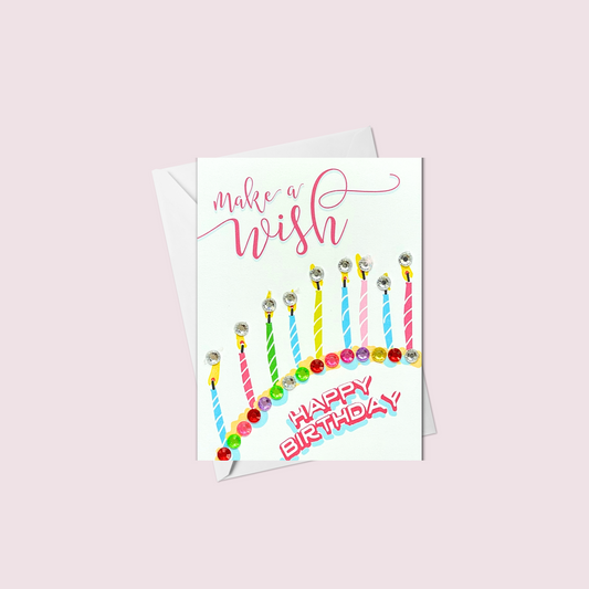 Mini Make A Wish Happy Birthday Greeting Card