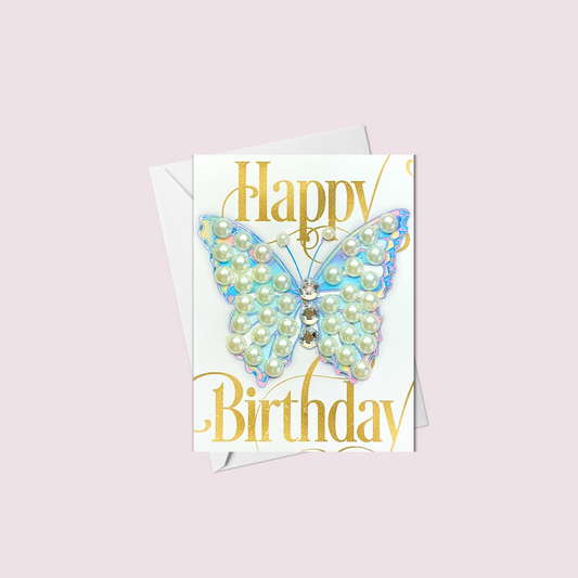 Mini Butterfly 🦋 Happy Birthday Greeting Card