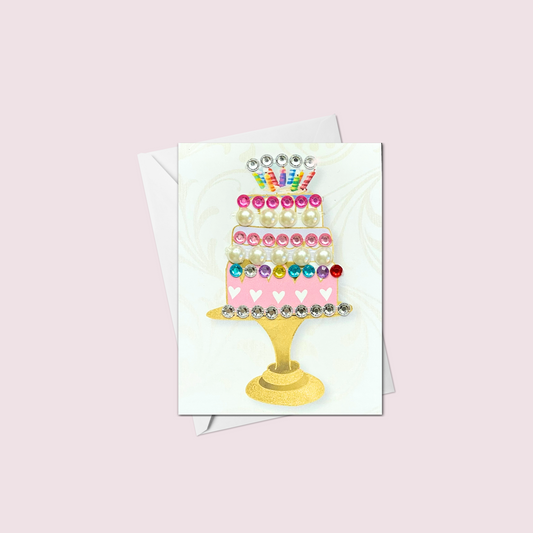 Mini Three Tier Cake Greeting Card