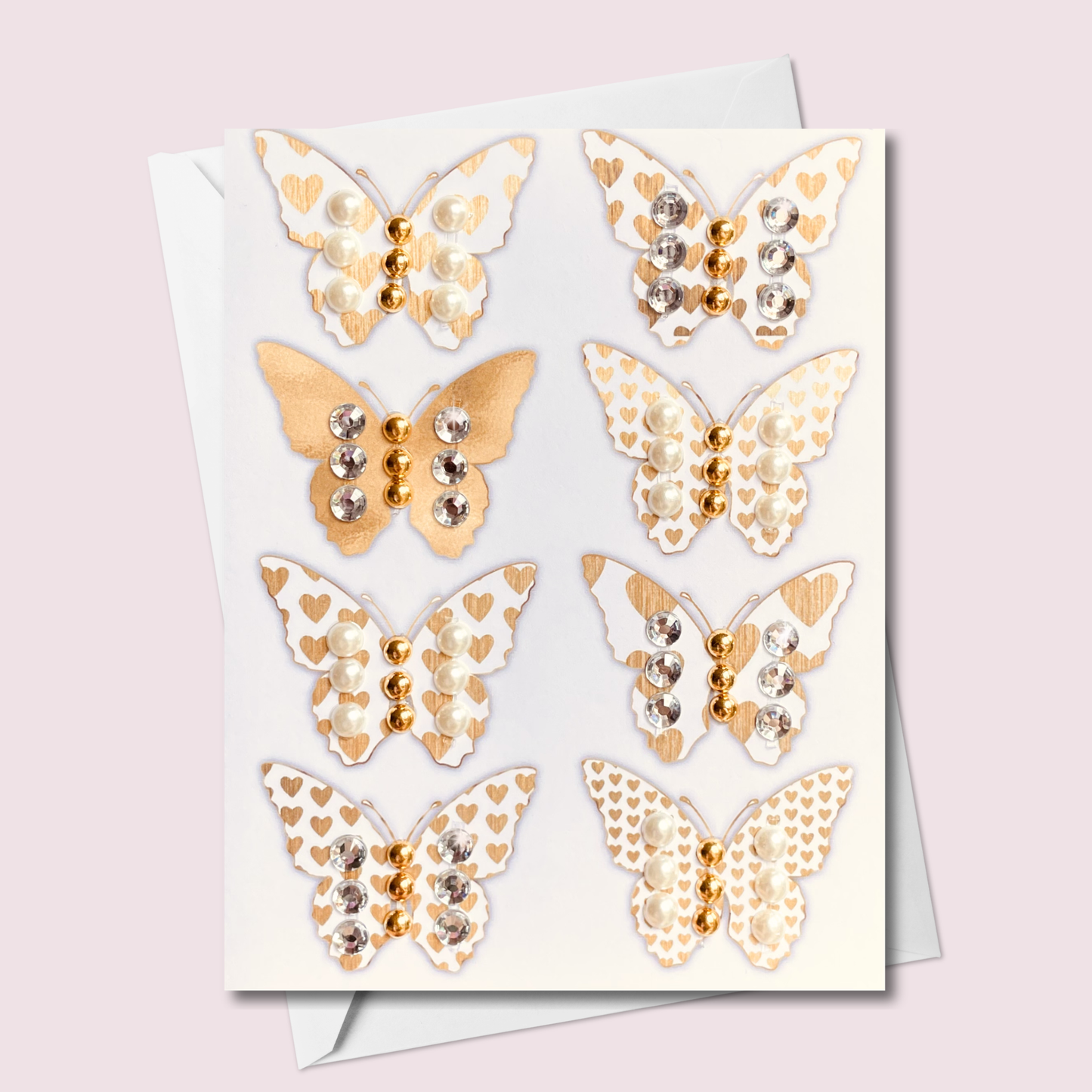 Gold Butterfly Greeting Card