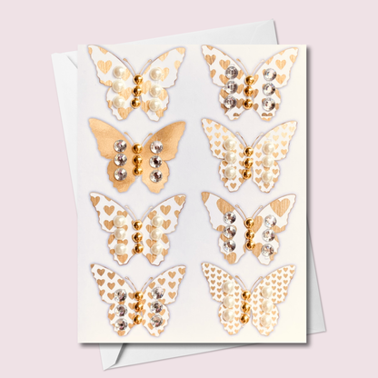 Gold Butterfly Greeting Card