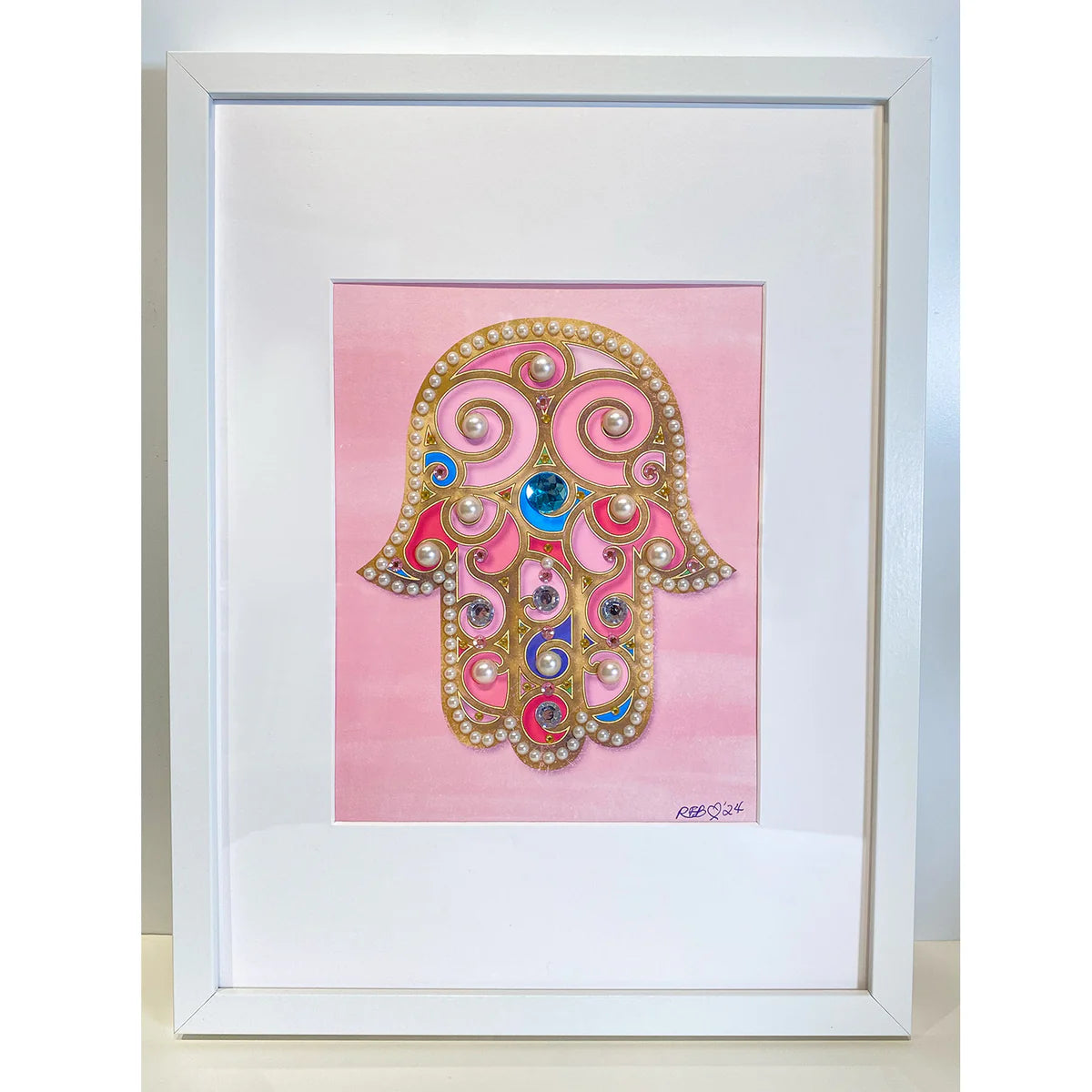 Pink hamsa