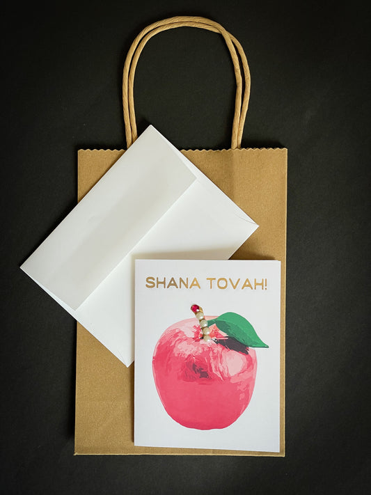 Shana Tovah! Rosh Hashana Red Apple Card