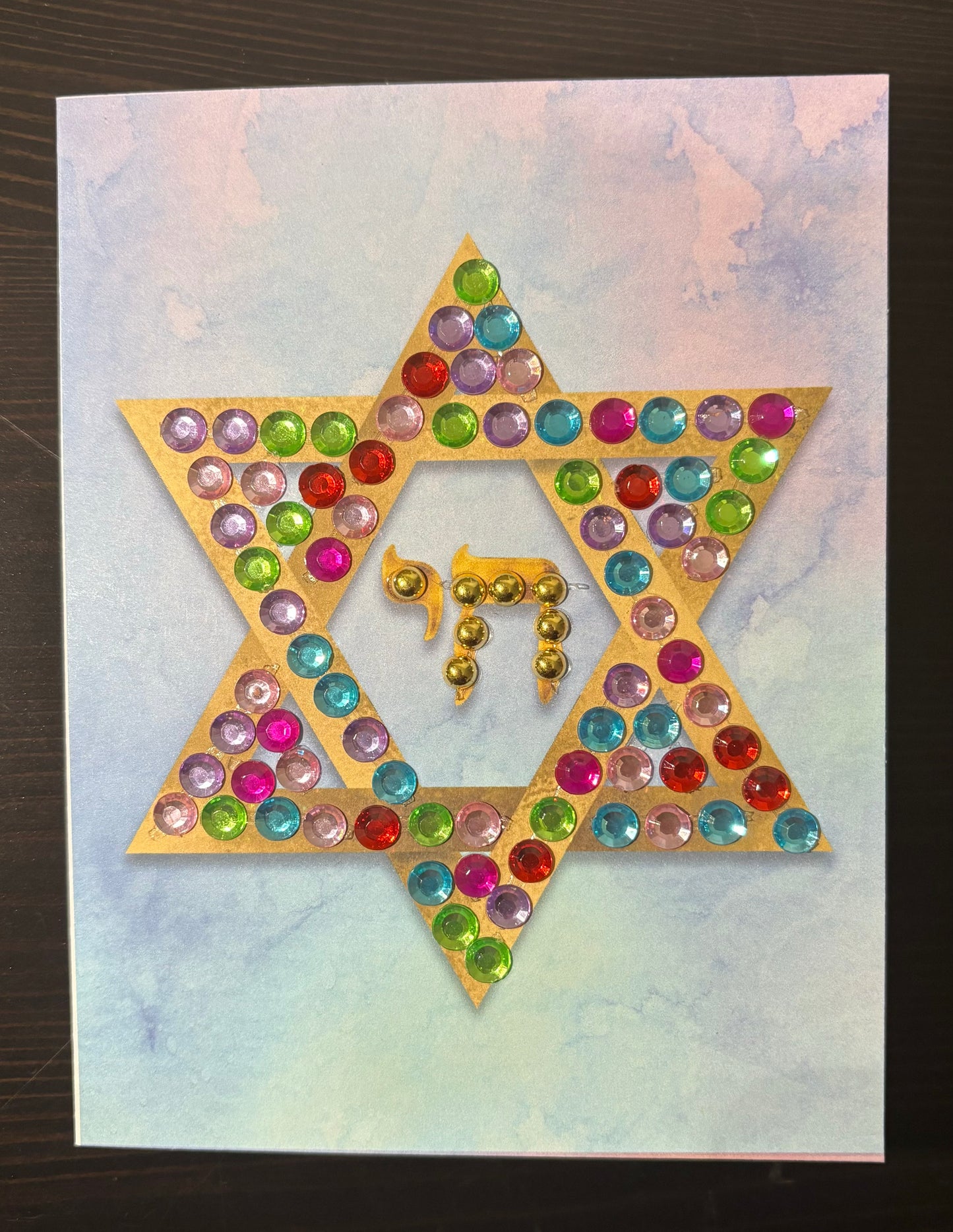 Magen David | Star of David Greeting Card - Colourful