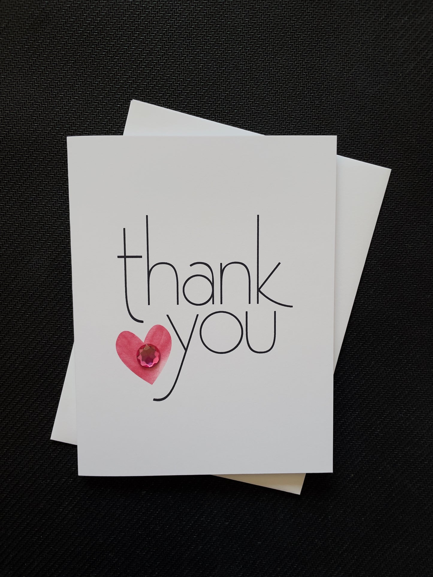 Thank You Red Heart, Greeting Card