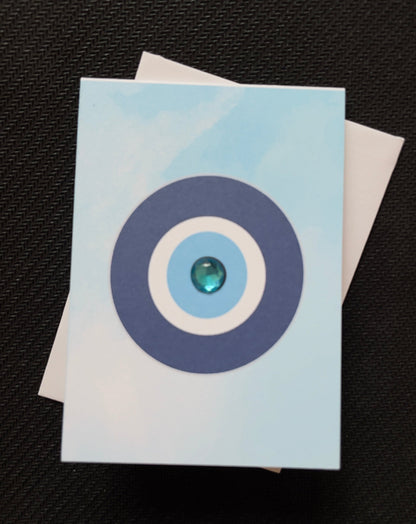 Mini Evil Eye Protection Minimalist Greeting Card