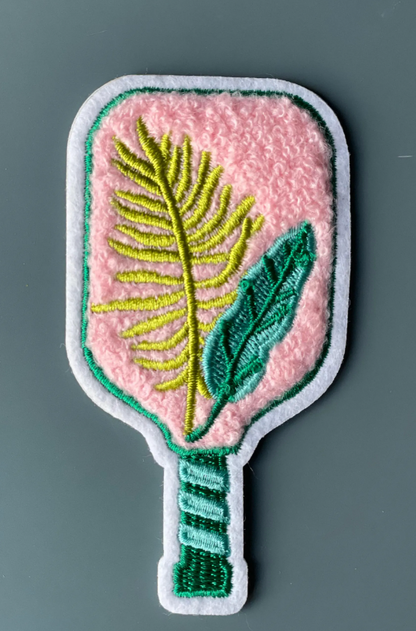 Happy Birthday Card with Pickleball Patch | Keepsake Sticker or Sew-On Patch