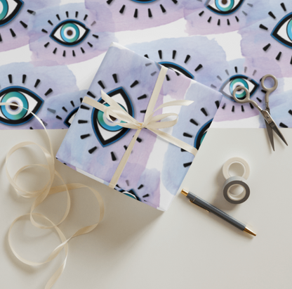 Evil Eye Protection Wrapping paper sheets