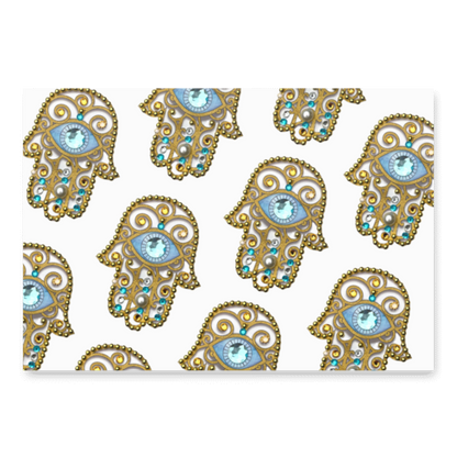 Hamsa Wrapping paper sheets - Gold