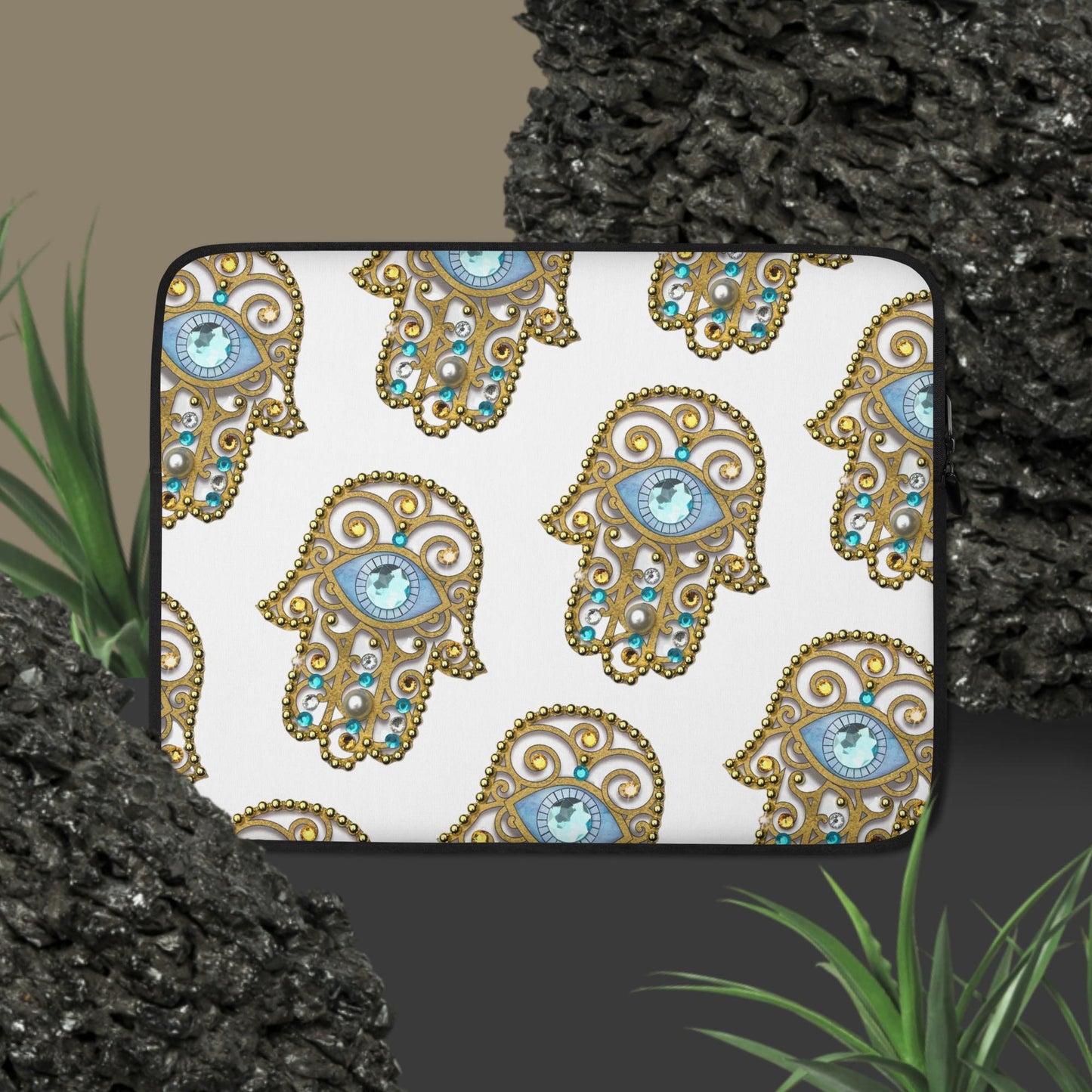 Gold Hamsa Laptop Sleeve