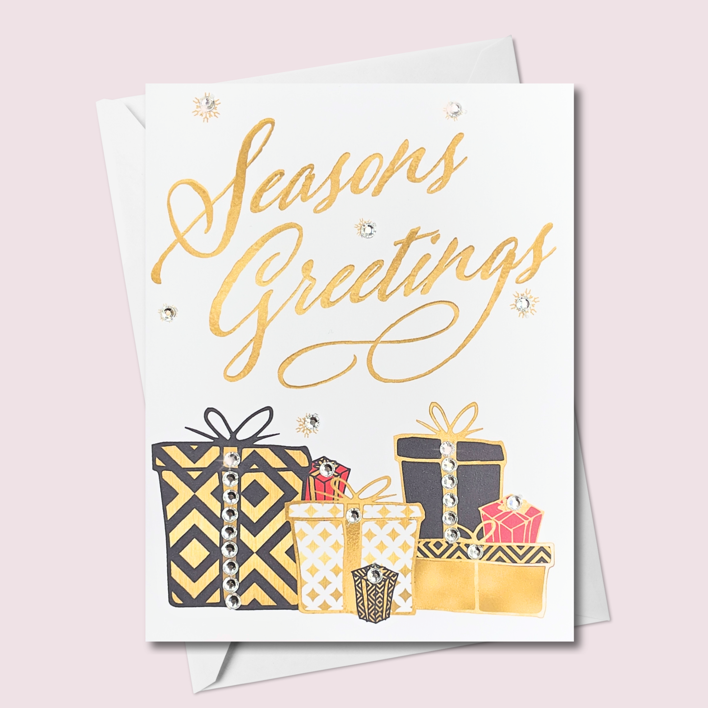Seasons Greetings Card with Presents