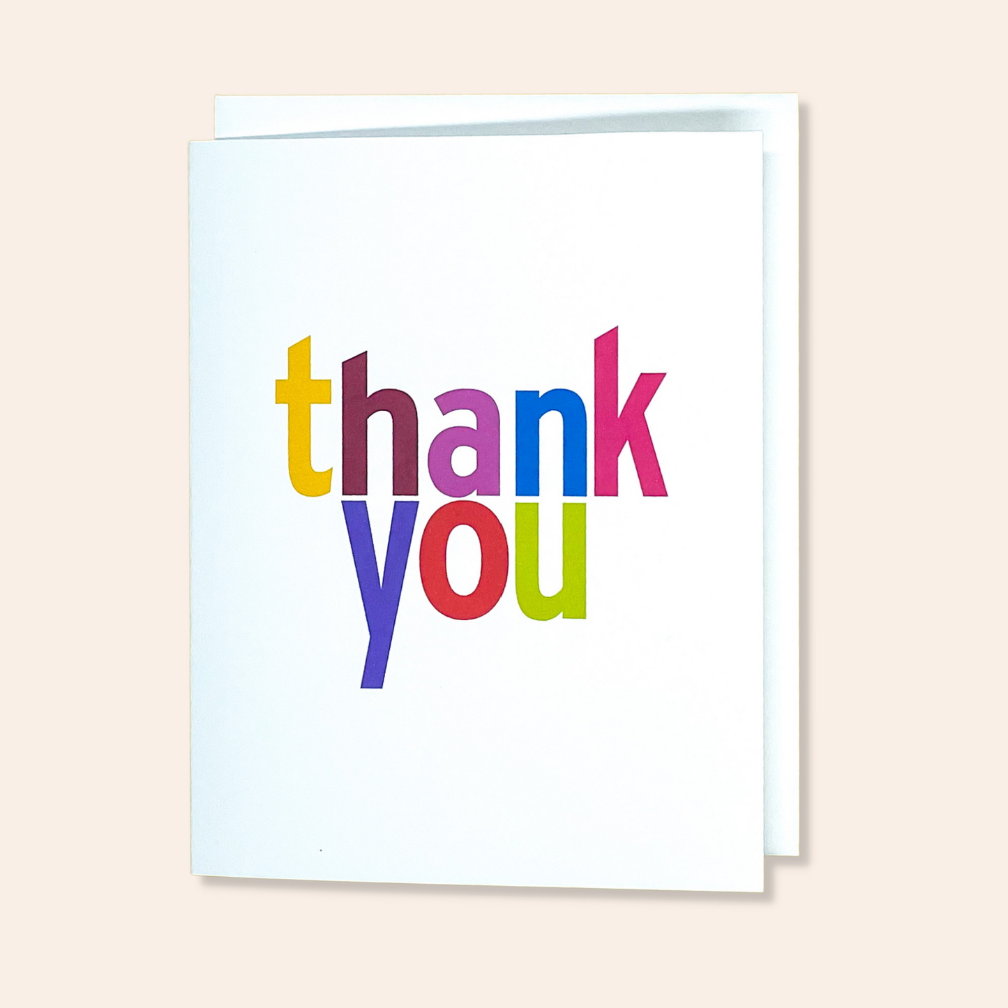 Thank You Card bold colours