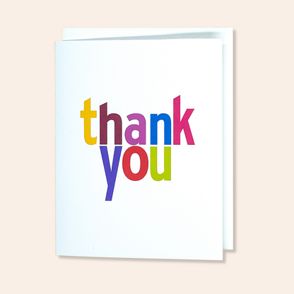 Thank You Card bold colours