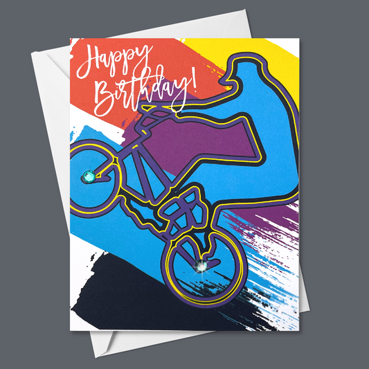 Happy Birthday BMX bike rider