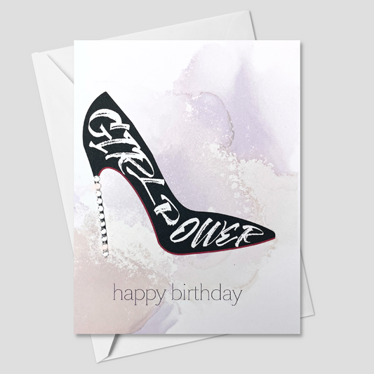 Happy Birthday Girl Power Greeting Card