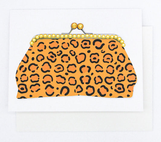 Leopard Print Purse Card