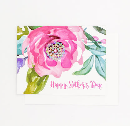 Happy Mother's Day Pink Flower Card