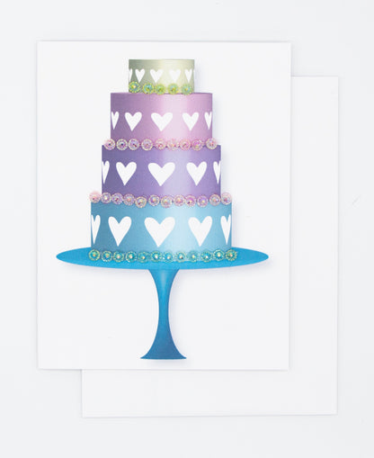 Heart Cake Greeting Card
