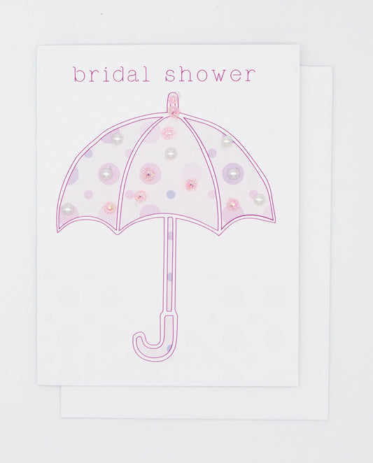 Bridal Shower Umbrella Greeting Card