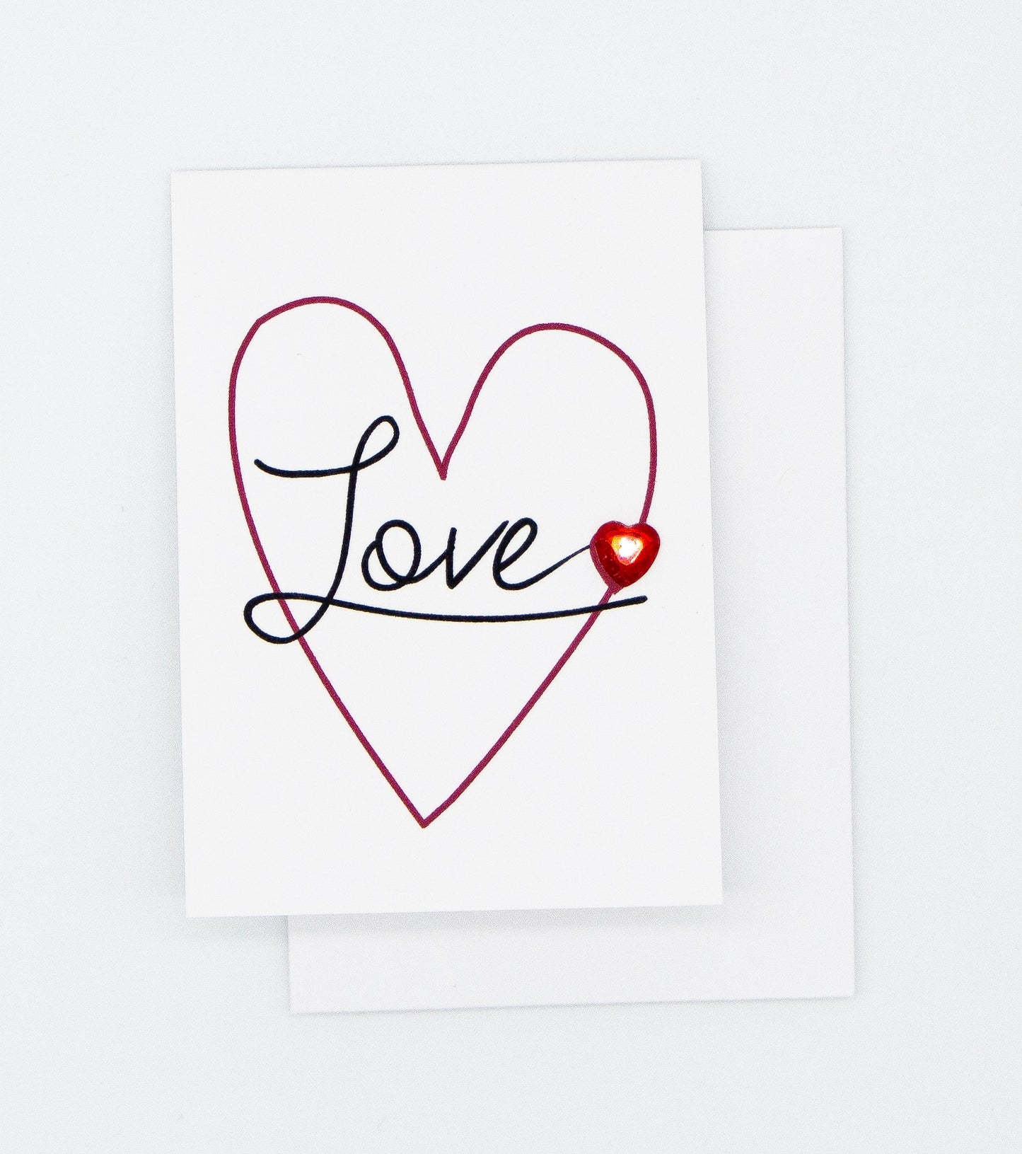 Love Heart Greeting Card Mini Size