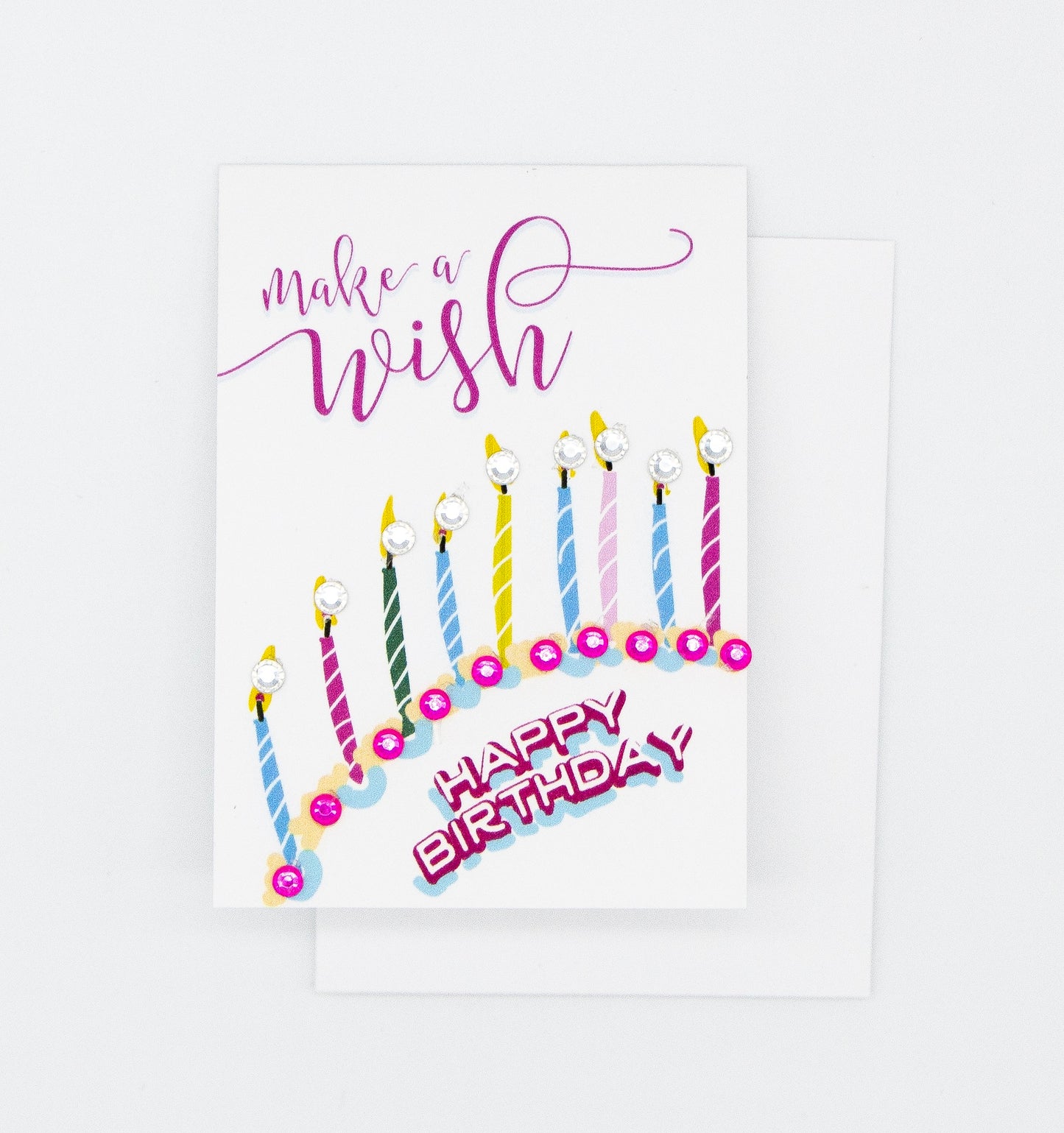 Make A Wish Happy Birthday Greeting Card Mini Size