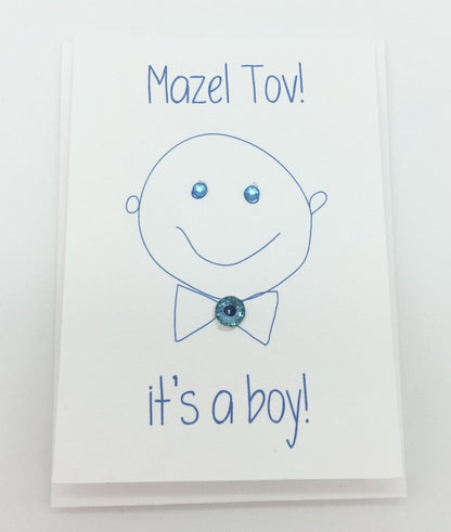 Mini Mazel Tov! It's a Boy! Greeting Card