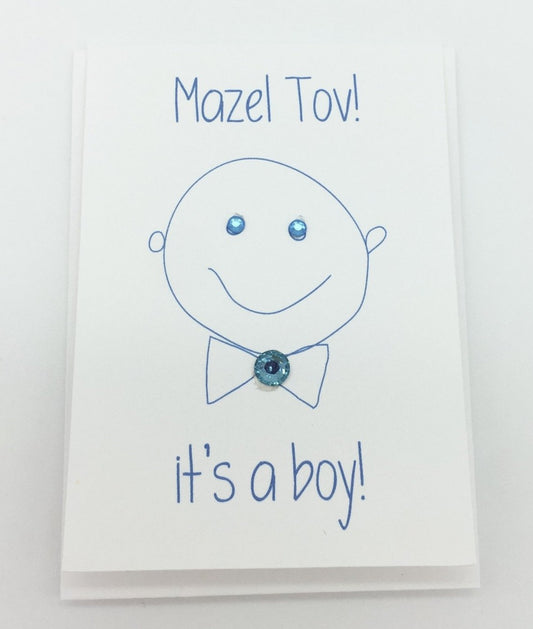 Mini Mazel Tov! It's a Boy! Greeting Card