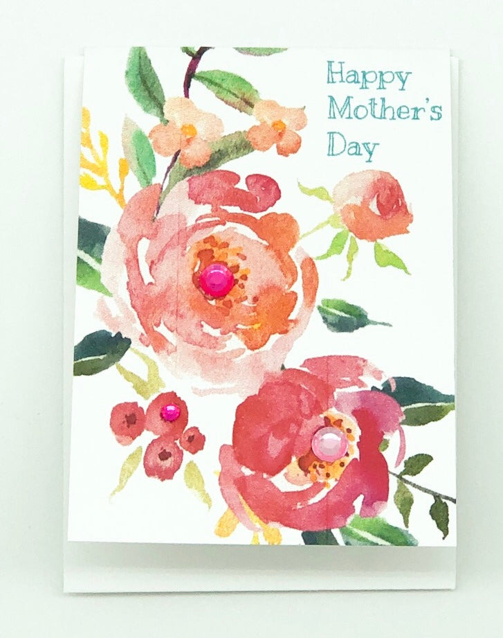 Happy Mother's Day Floral - Mini Greeting Card