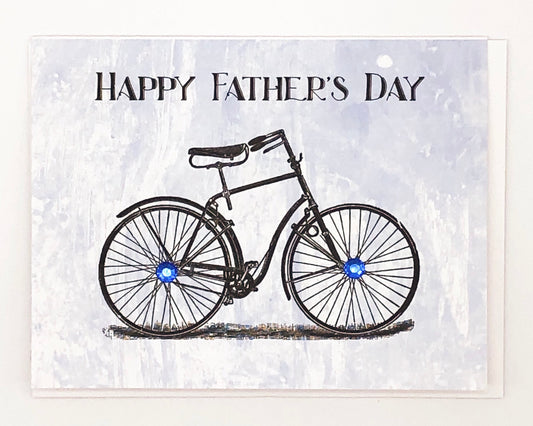 Happy Father's Day Bicycle Greeting Card