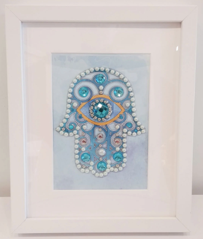 Small Blue Hamsa