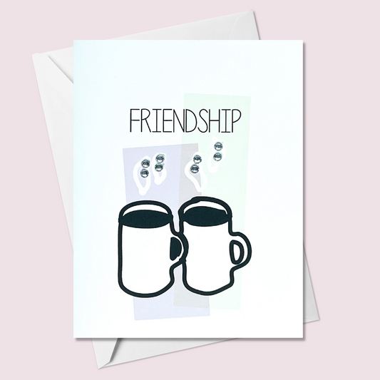 Friendship Coffee Mugs Greeting Card