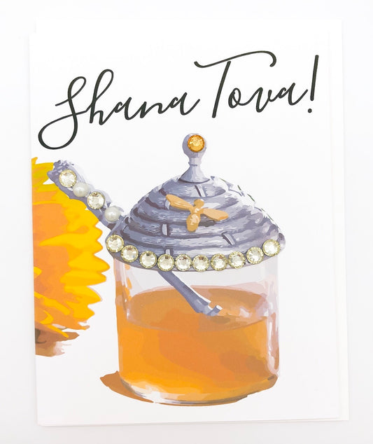Shana Tova!  Honey Pot Greeting Card