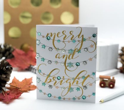 Merry and Bright! Christmas Holiday Greeting Card