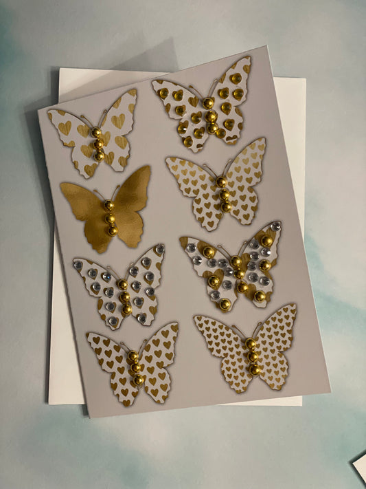 Butterflies gold