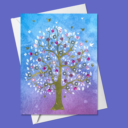 Tree of Life Watercolour Card