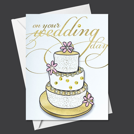 On Your Wedding Day Cake Greeting Card